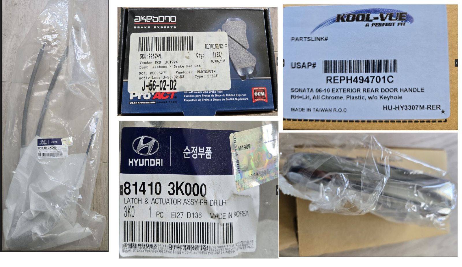Sonata parts ( Never used )